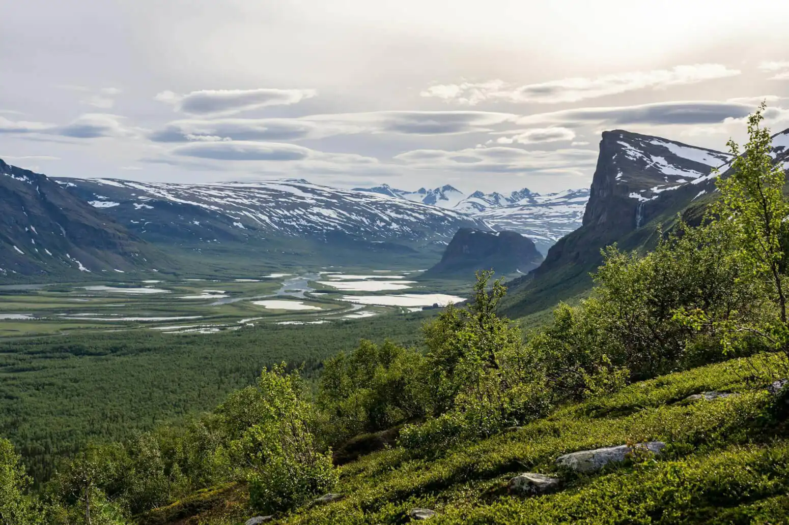 Mountains, Northern Sweden, Snow